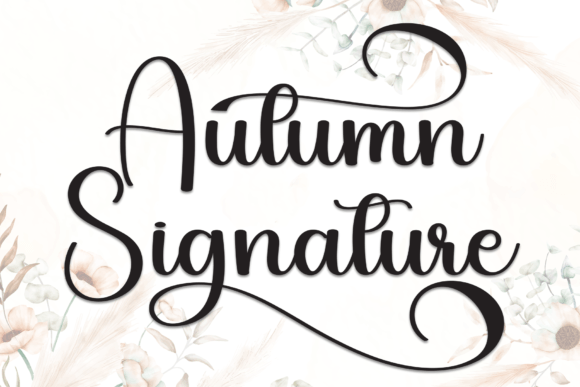Autumn Signature: The Perfect Handwritten Font for Crafters and Sellers