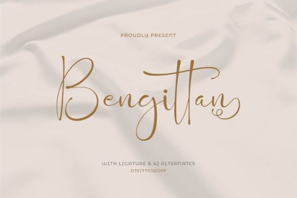Bengittan: The Magical Script Font for Elegant Handmade Designs
