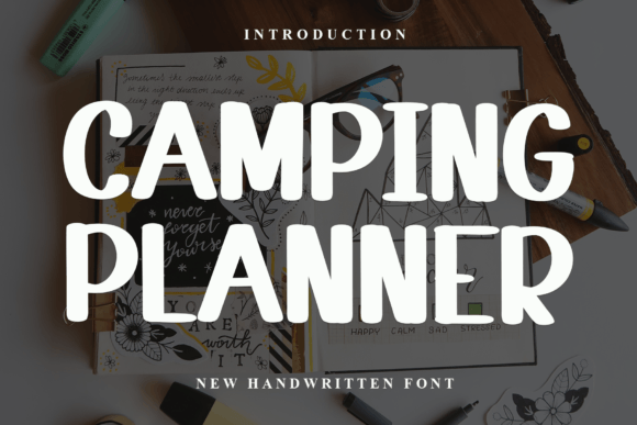 Camping Planner: A Handwritten Typeface for Authentic Brand Storytelling
