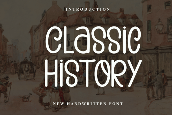 Classic History: A Handwritten Typeface for Editorial Elegance