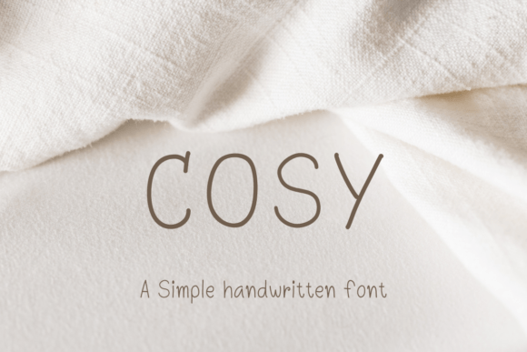 Cosy: A Simple Handwritten Font for Modern Brand Identity