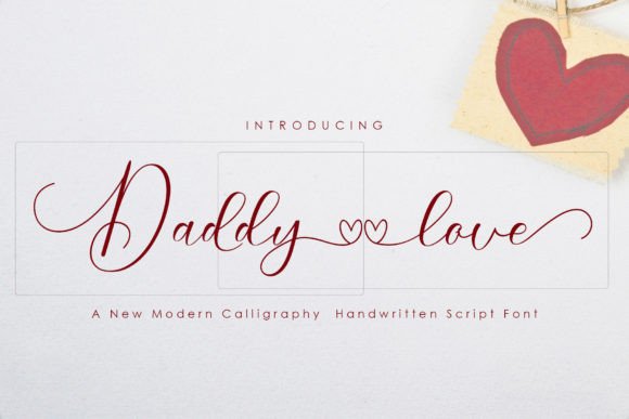 Daddy Love: Elevating Campaign Visuals with Elegant Script Typography