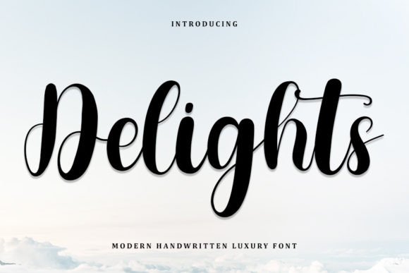 Delights Typeface: A Refined Script for Editorial Design