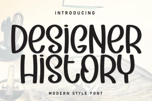 Designer History Typeface: A Sweet Handwritten Font for Wedding & Craft Designs
