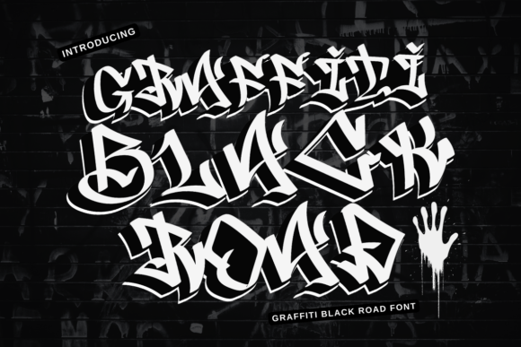 Graffiti Black Road: Edgy Typeface for Bold Craft Brands