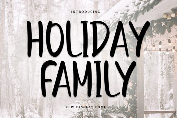 Holiday Family: A Handwritten Typeface for Elegant Brand Identity