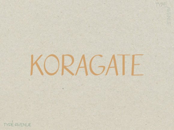 Koragate Typeface: Elevating Editorial Design with Organic Handwritten Style
