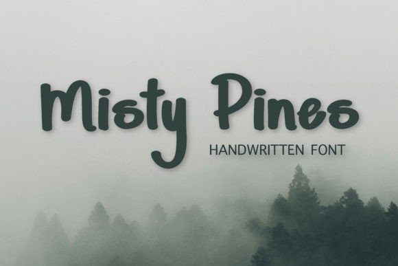 Misty Pines: A Whimsical Script Font for Playful Brand Identity