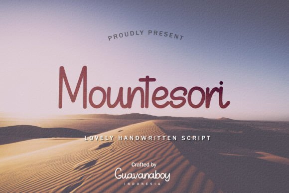 Mountesori: A Modern Handwritten Typeface for Digital Branding