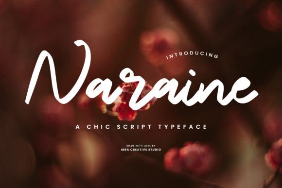 Naraine: A Chic Script Typeface for Elegant Craft Projects