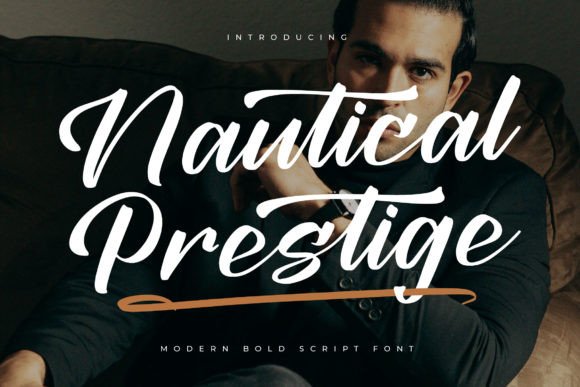 Nautical Prestige: A Sophisticated Script Font for Elegant Craft Projects