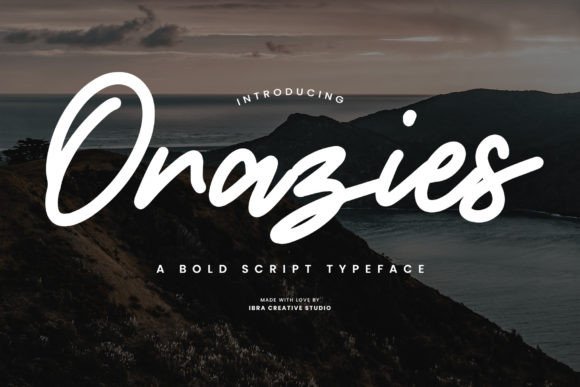 Orazies: The Bold Script Typeface for Standout Branding