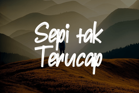 Sepi Tak Terucap: A Script Font for Authentic Brand Identity