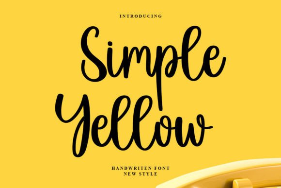 Simple Yellow: A Script Font for Modern Web Design