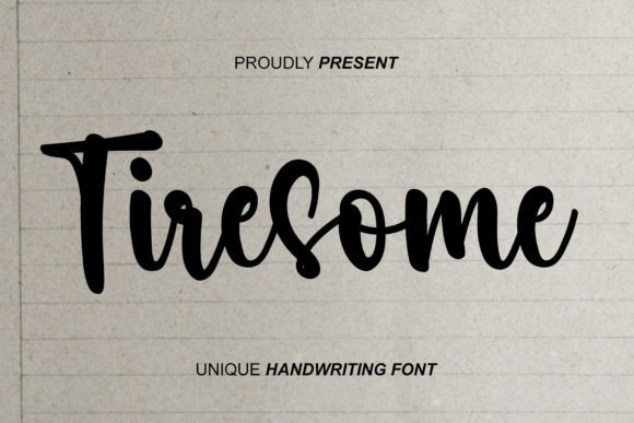 Tiresome Typeface: Elevating Digital Brand Identity with Elegant Script Design